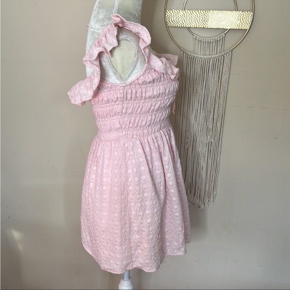 majorelle • eyelet smocked off shoulder mini dress - Picture 3 of 10